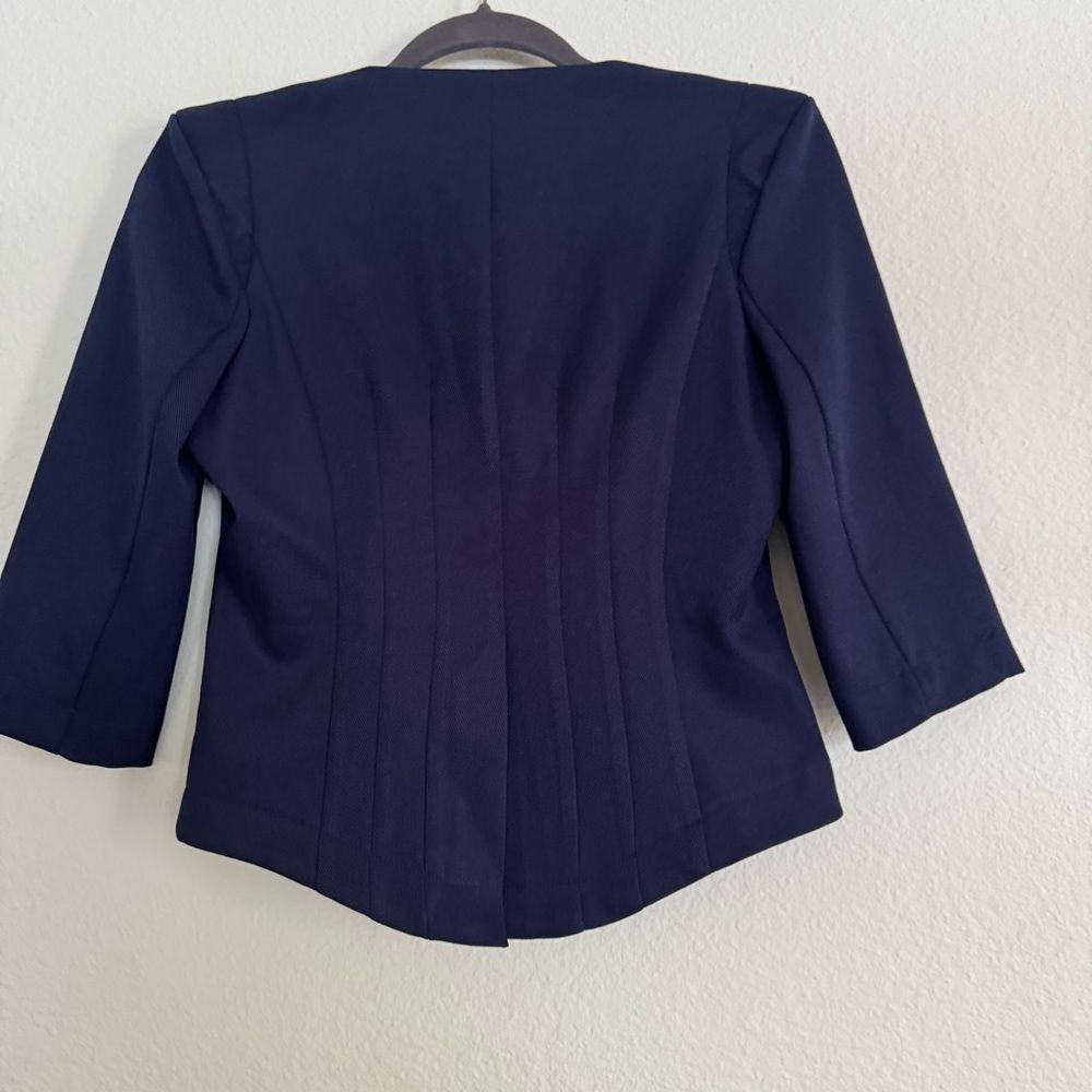 Navy Women's Blazer by Marc Angelo Size S - Picture 13 of 15
